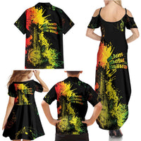 Afro Music Pride Family Matching Summer Maxi Dress and Hawaiian Shirt From Our Roots The World Finds Rhythm - Wonder Print Shop