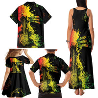 Afro Music Pride Family Matching Tank Maxi Dress and Hawaiian Shirt From Our Roots The World Finds Rhythm - Wonder Print Shop