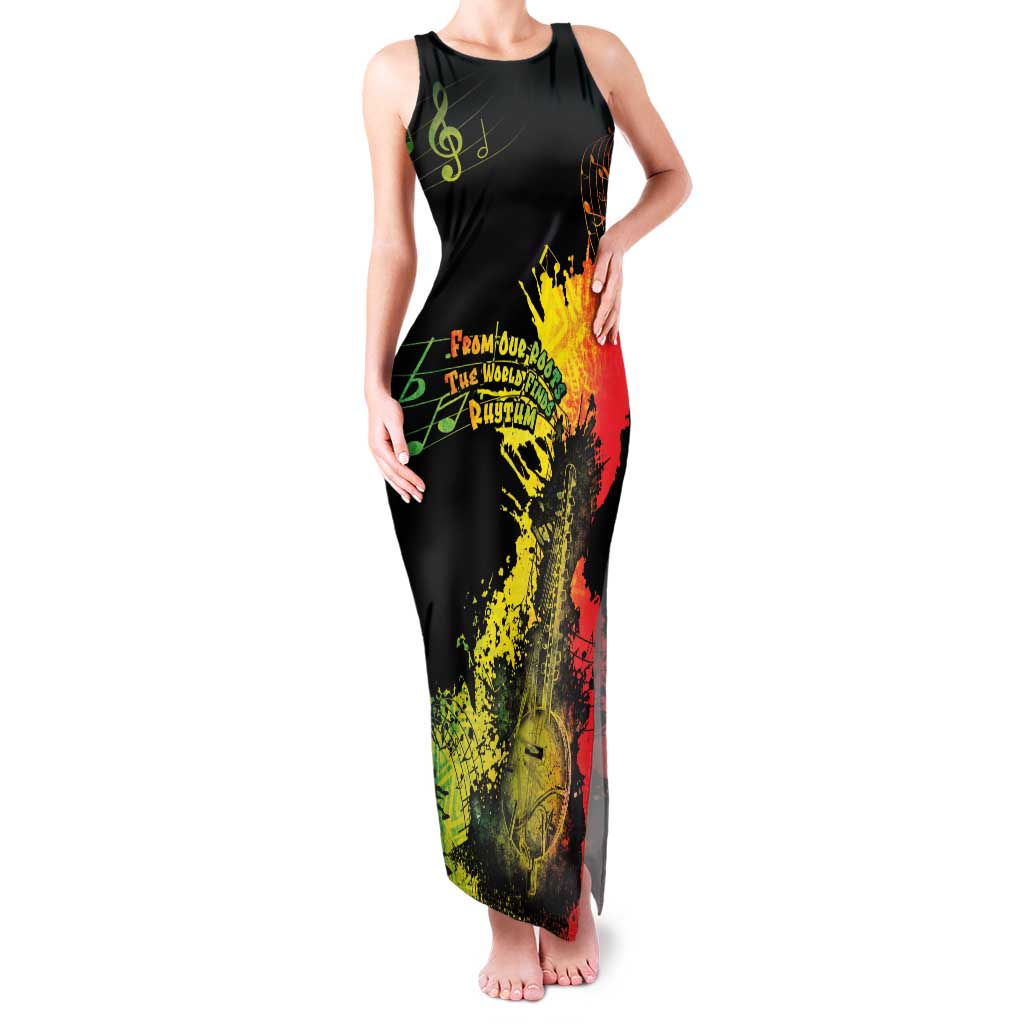 Afro Music Pride Family Matching Tank Maxi Dress and Hawaiian Shirt From Our Roots The World Finds Rhythm - Wonder Print Shop