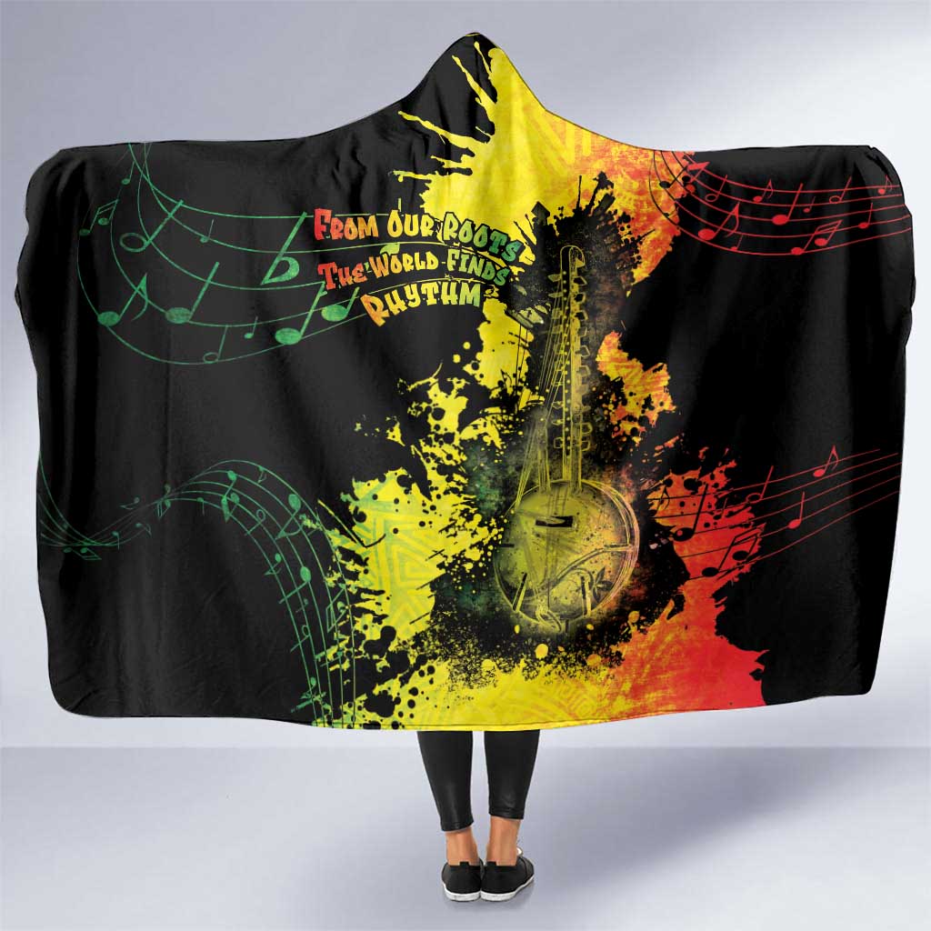 Afro Music Pride Hooded Blanket From Our Roots The World Finds Rhythm - Wonder Print Shop