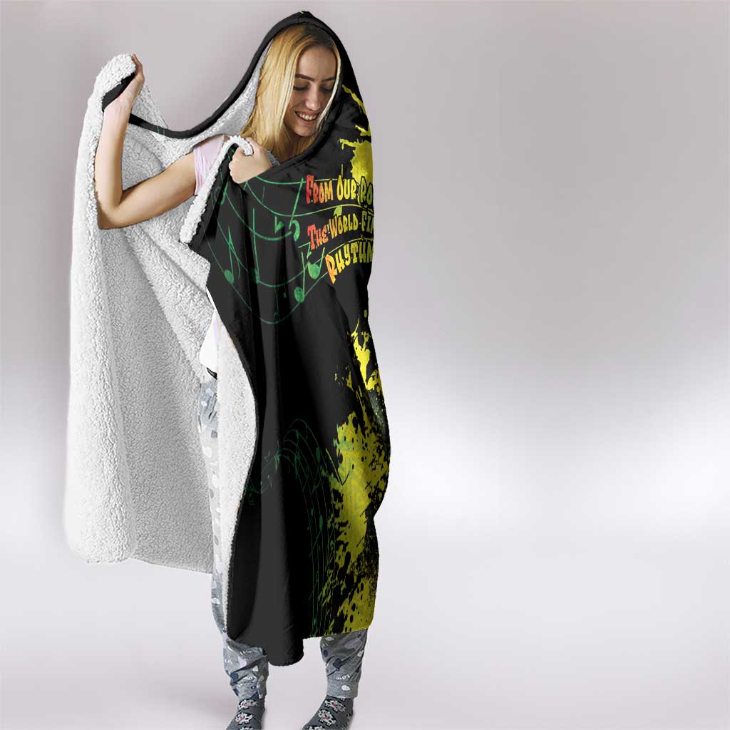 Afro Music Pride Hooded Blanket From Our Roots The World Finds Rhythm - Wonder Print Shop