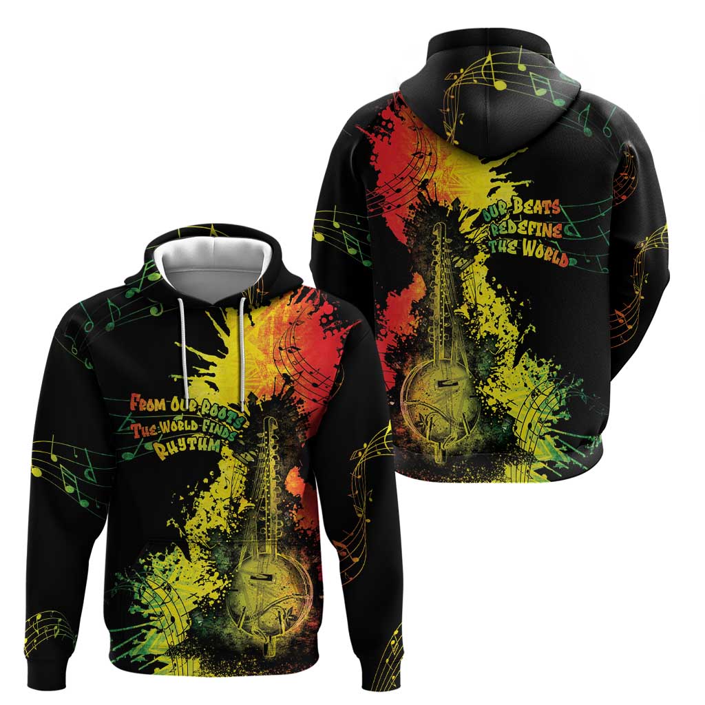 Afro Music Pride Hoodie From Our Roots The World Finds Rhythm - Wonder Print Shop