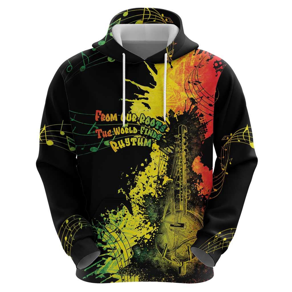 Afro Music Pride Hoodie From Our Roots The World Finds Rhythm - Wonder Print Shop