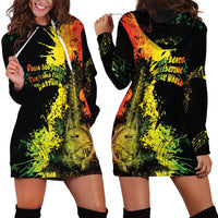 Afro Music Pride Hoodie Dress From Our Roots The World Finds Rhythm - Wonder Print Shop