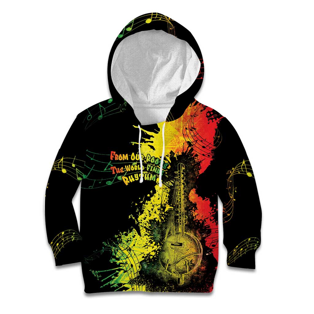Afro Music Pride Kid Hoodie From Our Roots The World Finds Rhythm - Wonder Print Shop