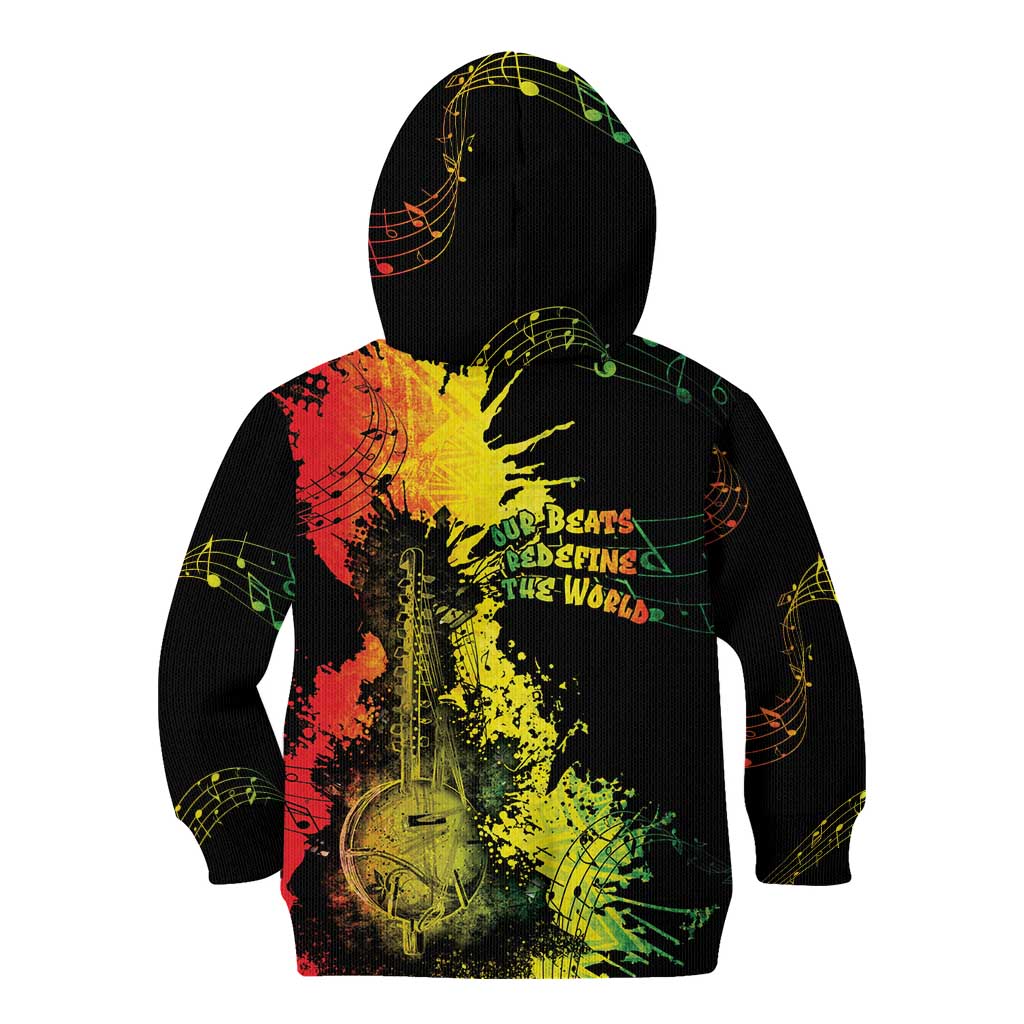 Afro Music Pride Kid Hoodie From Our Roots The World Finds Rhythm - Wonder Print Shop