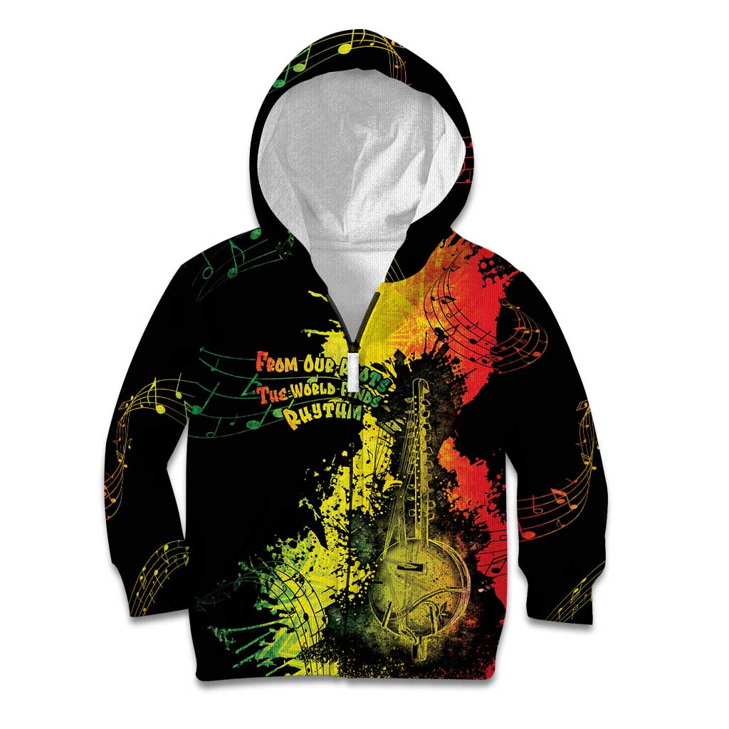 Afro Music Pride Kid Hoodie From Our Roots The World Finds Rhythm - Wonder Print Shop