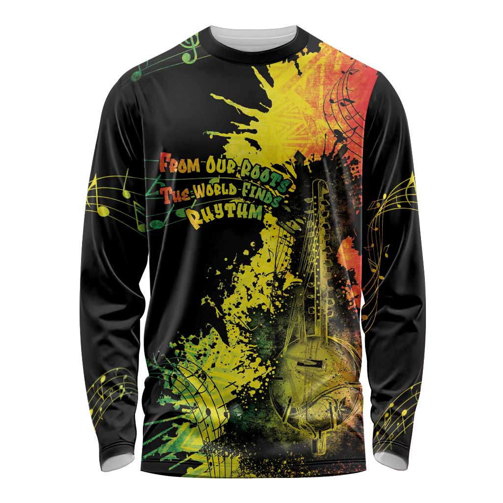 Afro Music Pride Long Sleeve Shirt From Our Roots The World Finds Rhythm - Wonder Print Shop