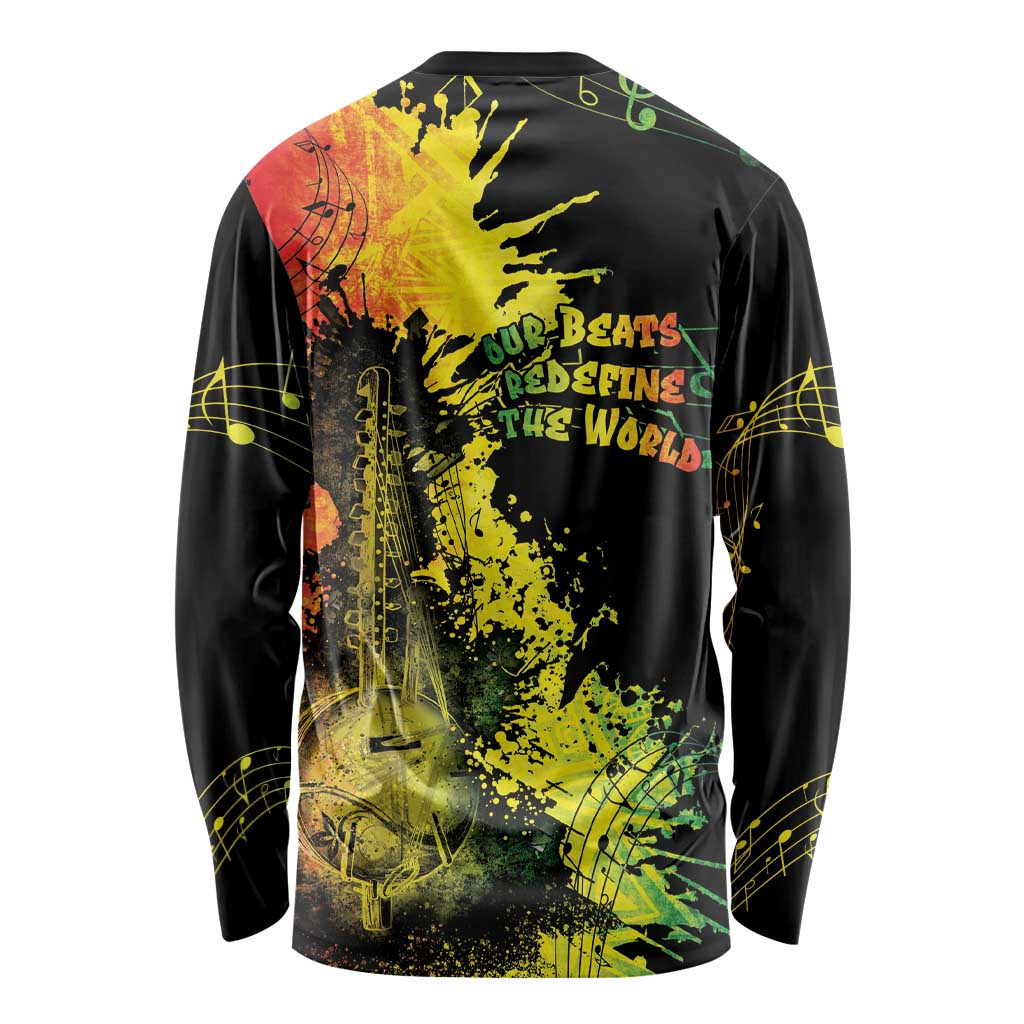 Afro Music Pride Long Sleeve Shirt From Our Roots The World Finds Rhythm - Wonder Print Shop