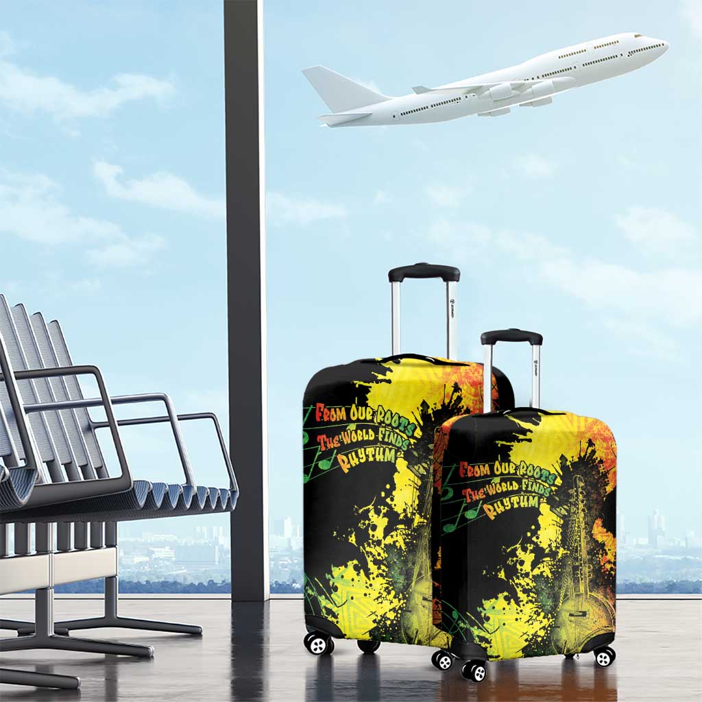 Afro Music Pride Luggage Cover From Our Roots The World Finds Rhythm - Wonder Print Shop