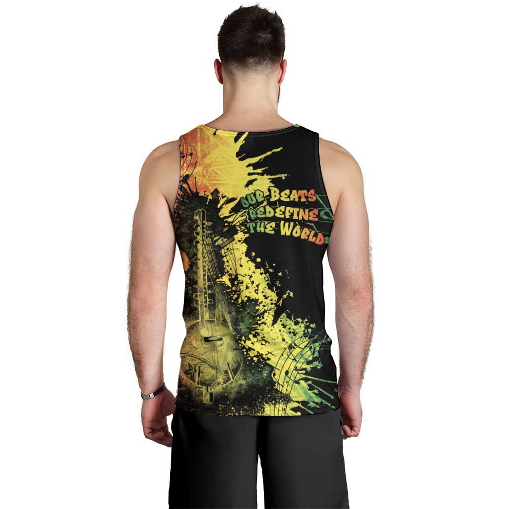 Afro Music Pride Men Tank Top From Our Roots The World Finds Rhythm - Wonder Print Shop