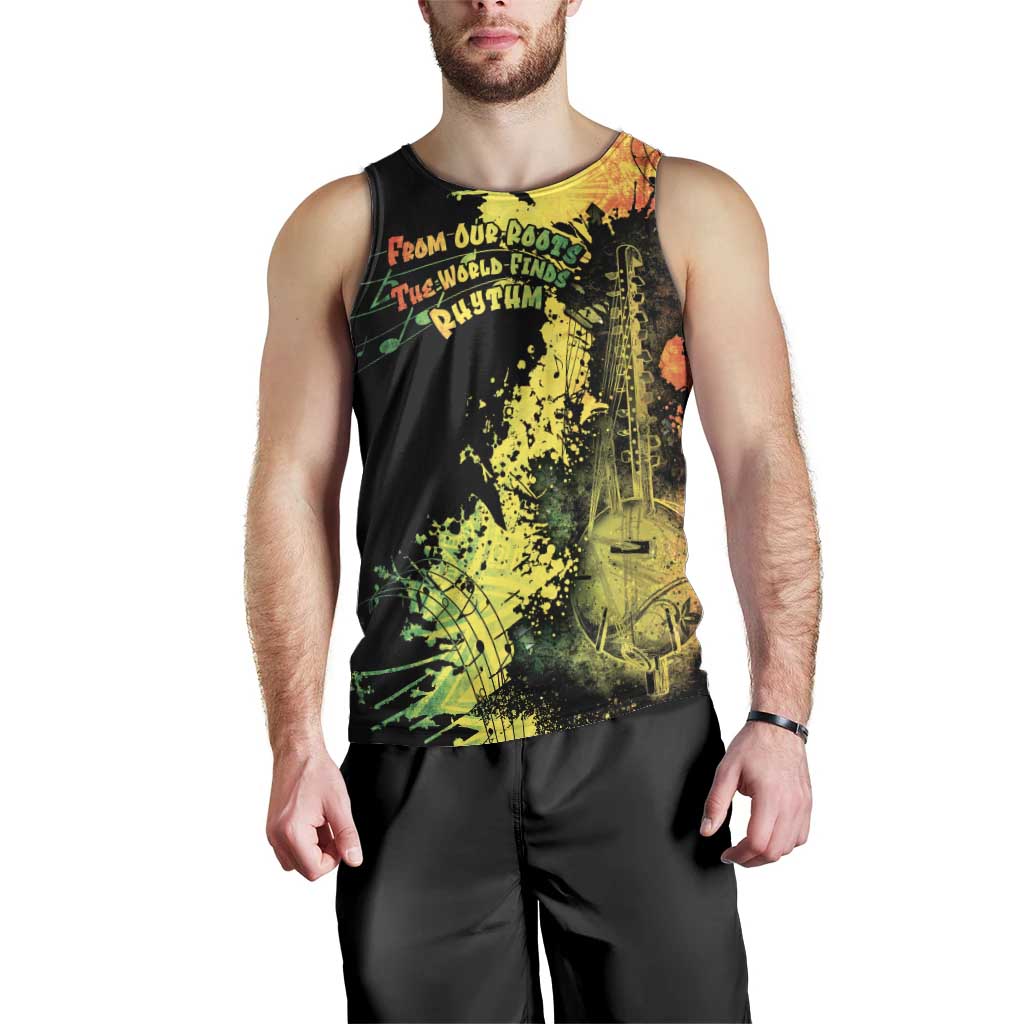 Afro Music Pride Men Tank Top From Our Roots The World Finds Rhythm - Wonder Print Shop