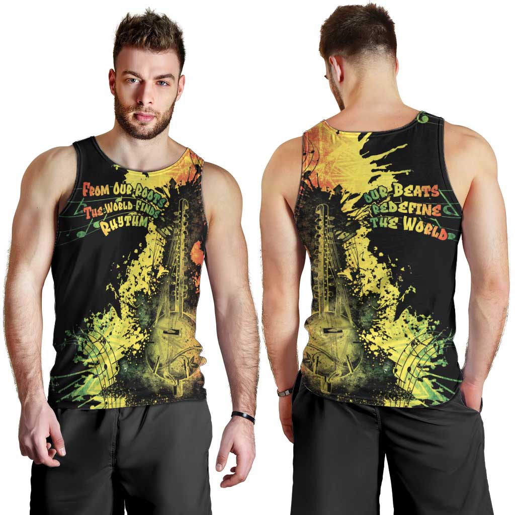Afro Music Pride Men Tank Top From Our Roots The World Finds Rhythm - Wonder Print Shop
