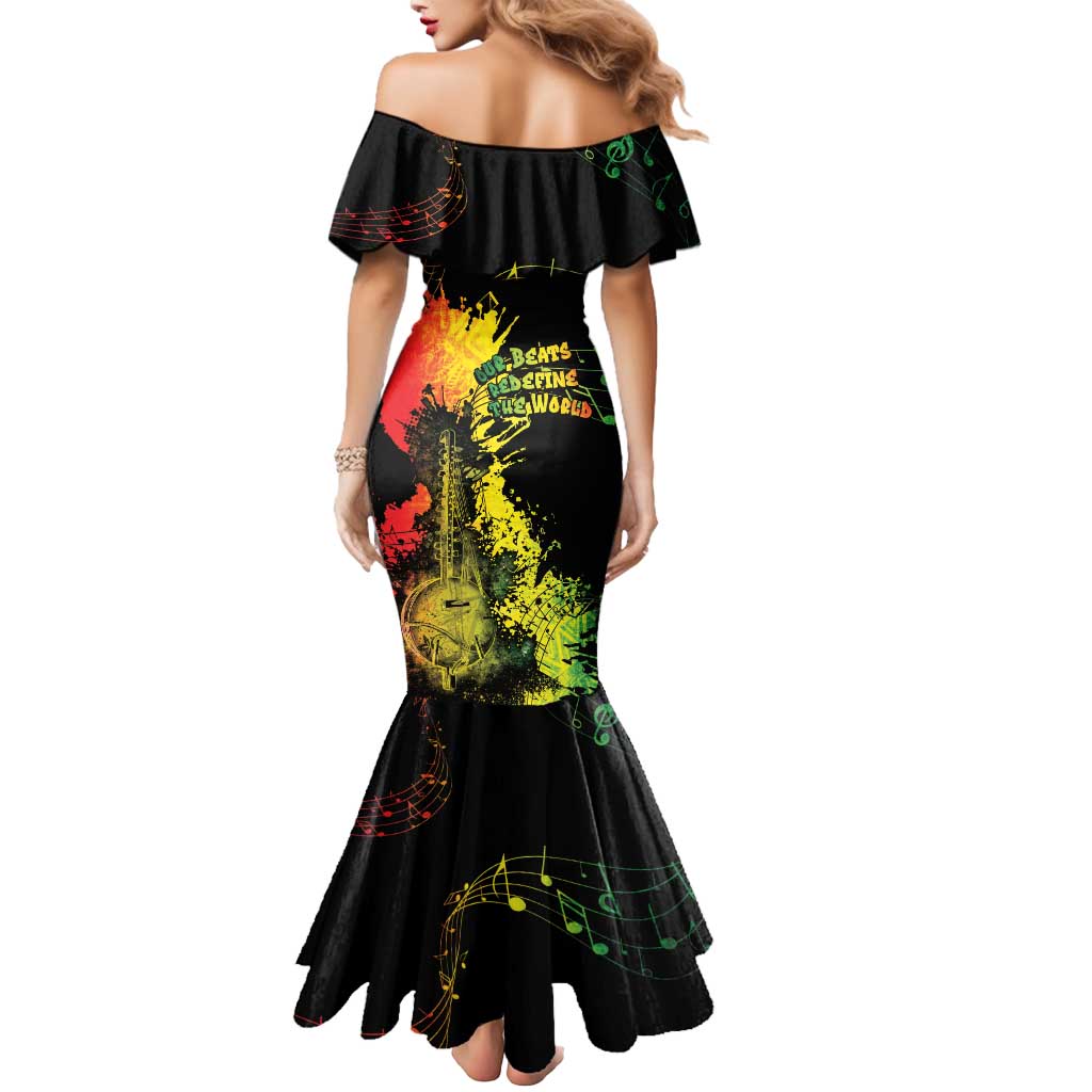 Afro Music Pride Mermaid Dress From Our Roots The World Finds Rhythm - Wonder Print Shop