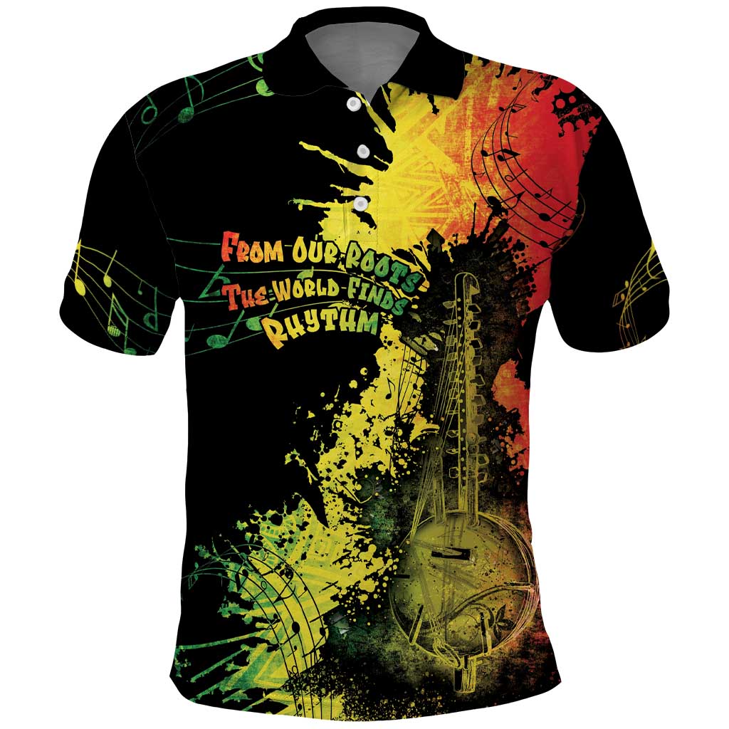 Afro Music Pride Polo Shirt From Our Roots The World Finds Rhythm - Wonder Print Shop