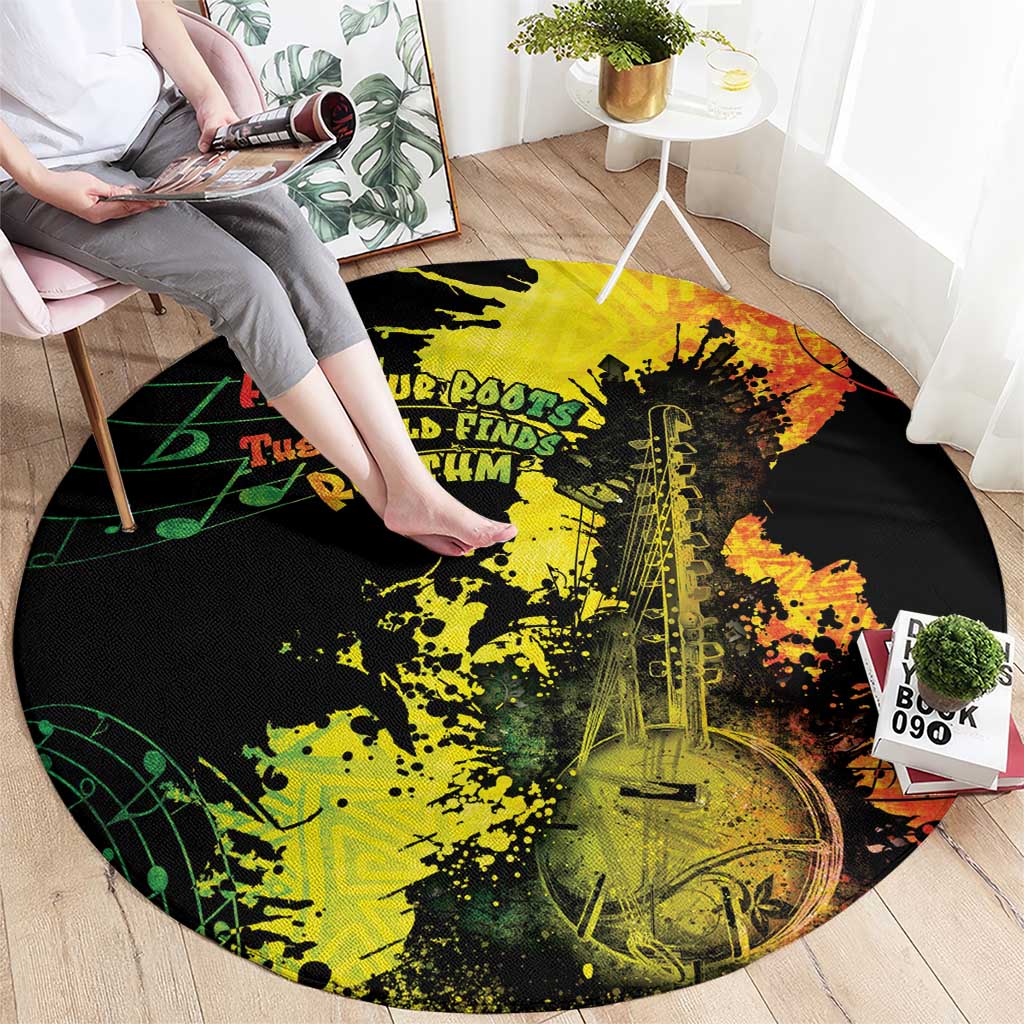 Afro Music Pride Round Carpet From Our Roots The World Finds Rhythm - Wonder Print Shop