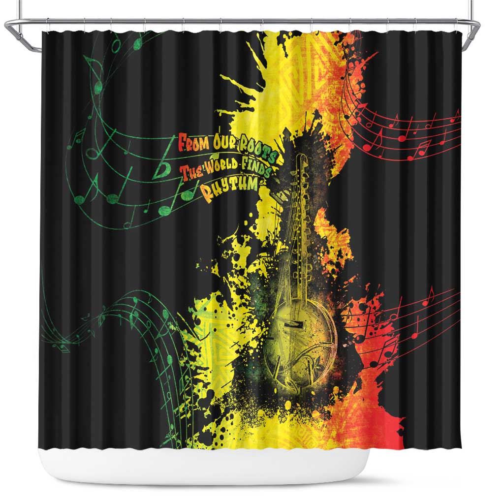 Afro Music Pride Shower Curtain From Our Roots The World Finds Rhythm - Wonder Print Shop