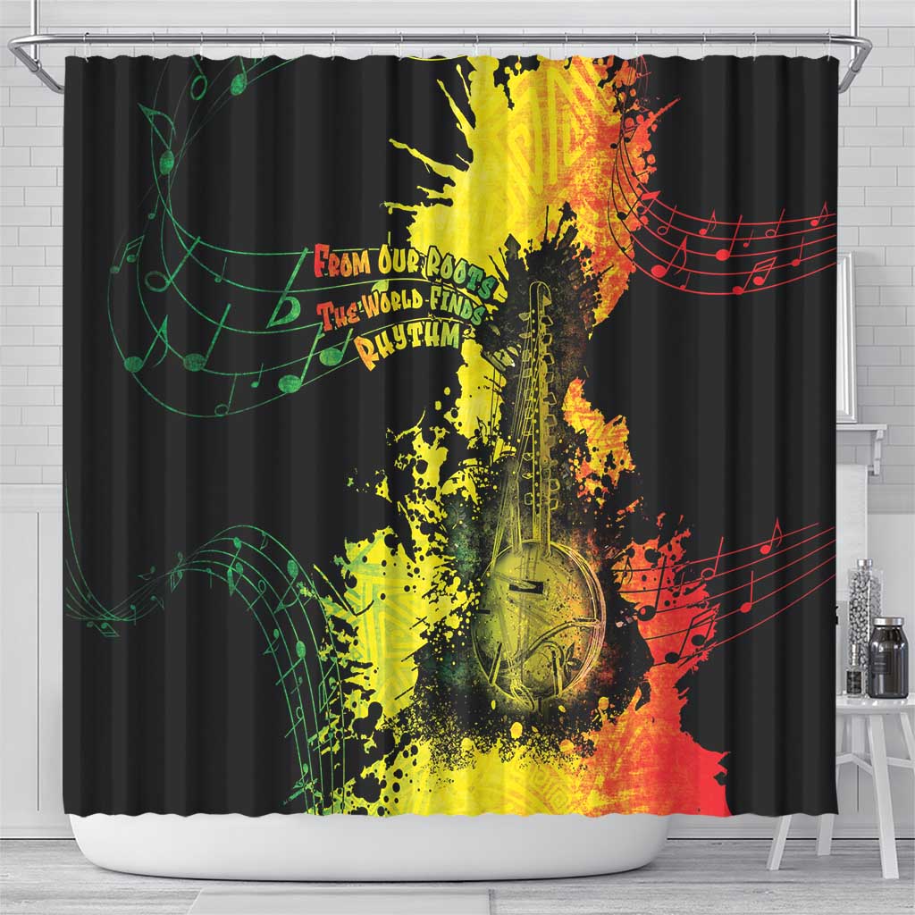 Afro Music Pride Shower Curtain From Our Roots The World Finds Rhythm - Wonder Print Shop