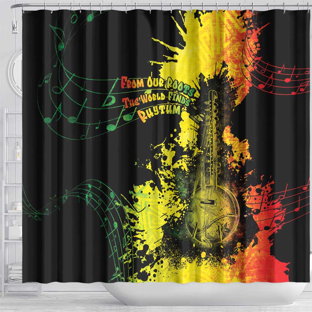 Afro Music Pride Shower Curtain From Our Roots The World Finds Rhythm - Wonder Print Shop