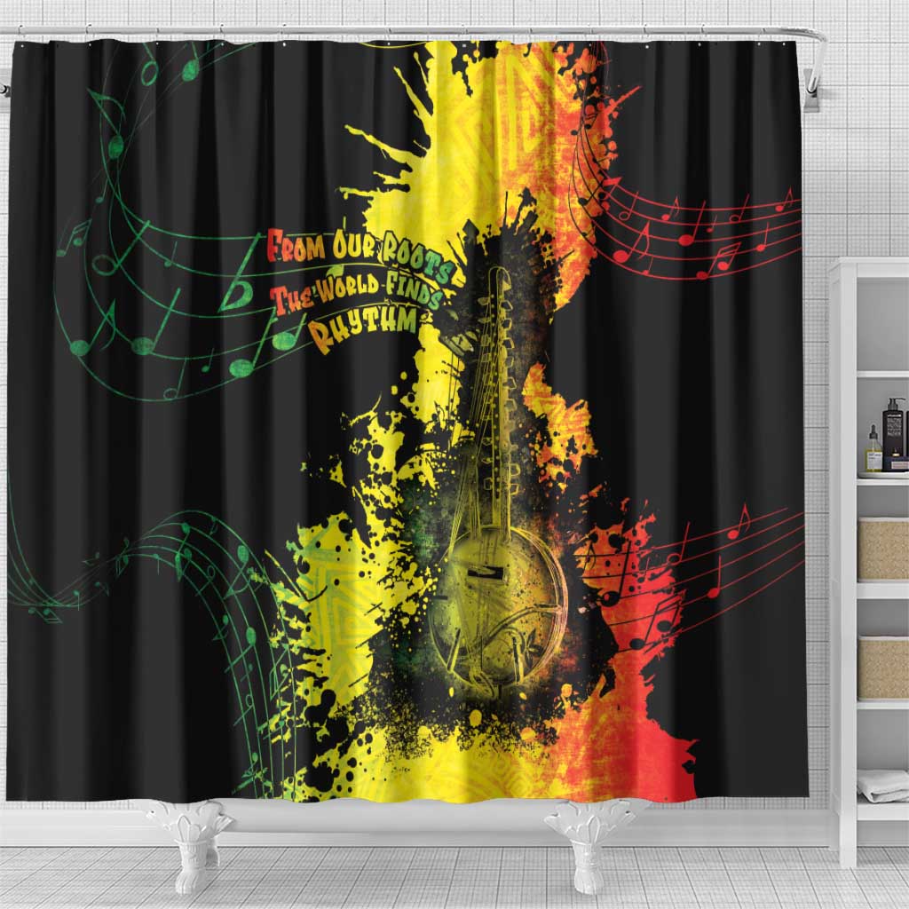 Afro Music Pride Shower Curtain From Our Roots The World Finds Rhythm - Wonder Print Shop