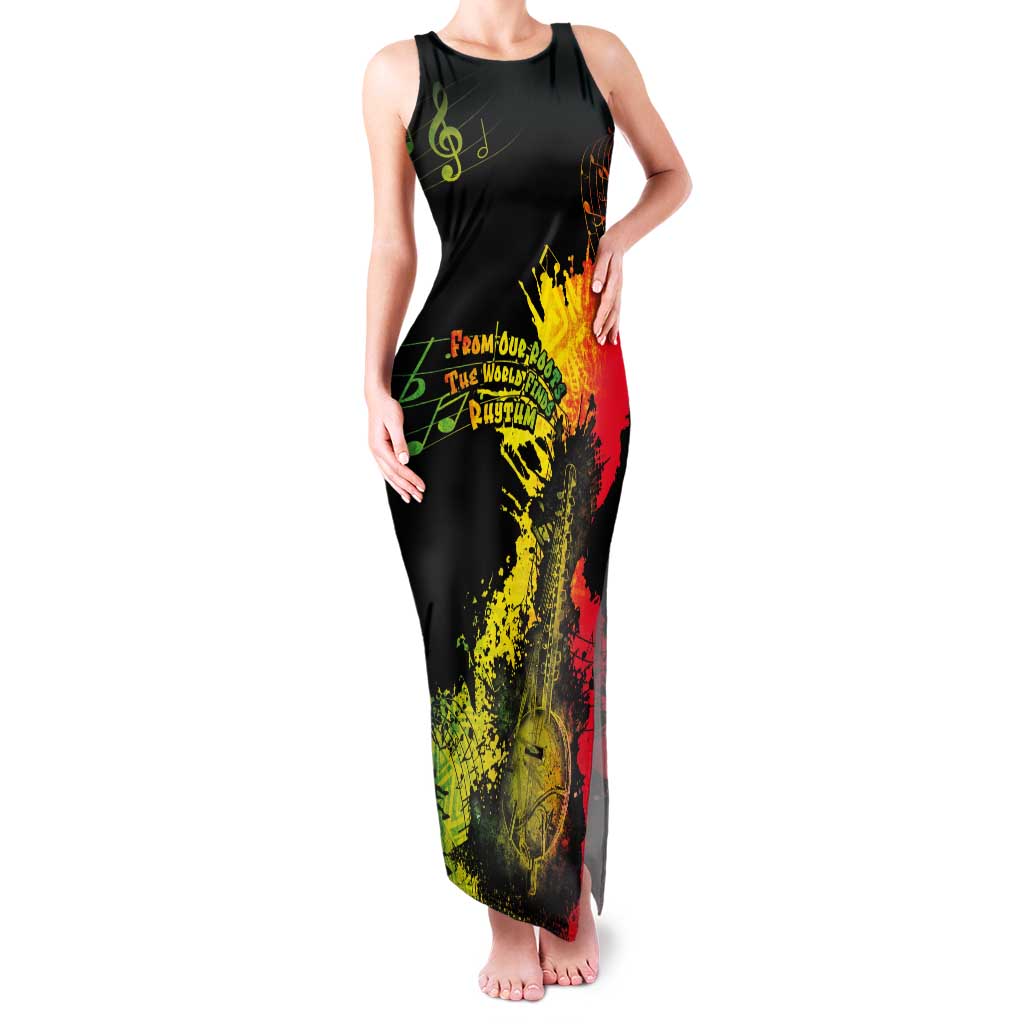 Afro Music Pride Tank Maxi Dress From Our Roots The World Finds Rhythm - Wonder Print Shop