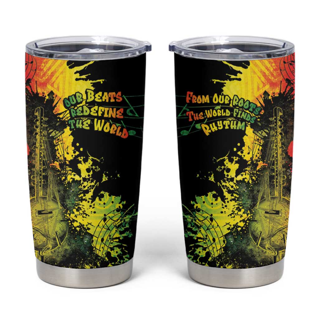 Afro Music Pride Tumbler Cup From Our Roots The World Finds Rhythm - Wonder Print Shop