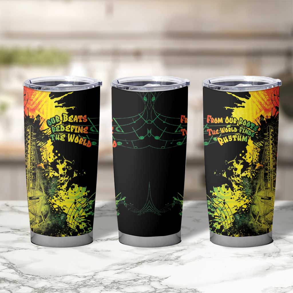 Afro Music Pride Tumbler Cup From Our Roots The World Finds Rhythm - Wonder Print Shop