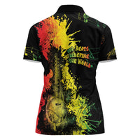 Afro Music Pride Women Polo Shirt From Our Roots The World Finds Rhythm - Wonder Print Shop
