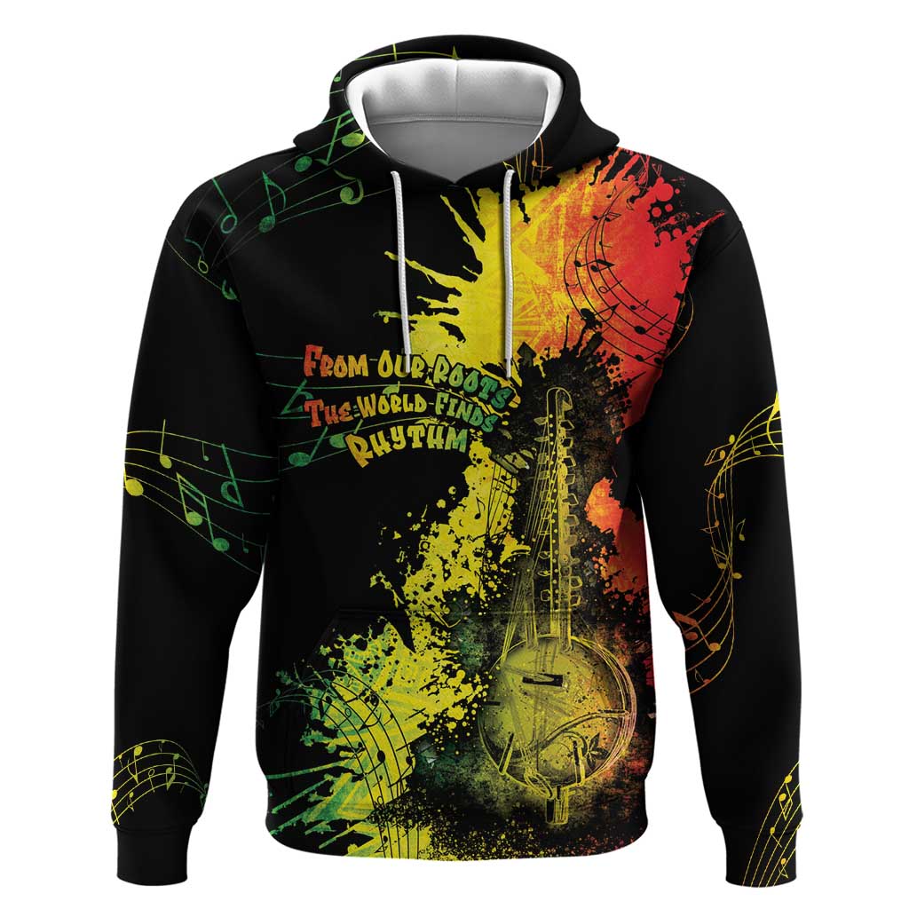 Afro Music Pride Zip Hoodie From Our Roots The World Finds Rhythm - Wonder Print Shop