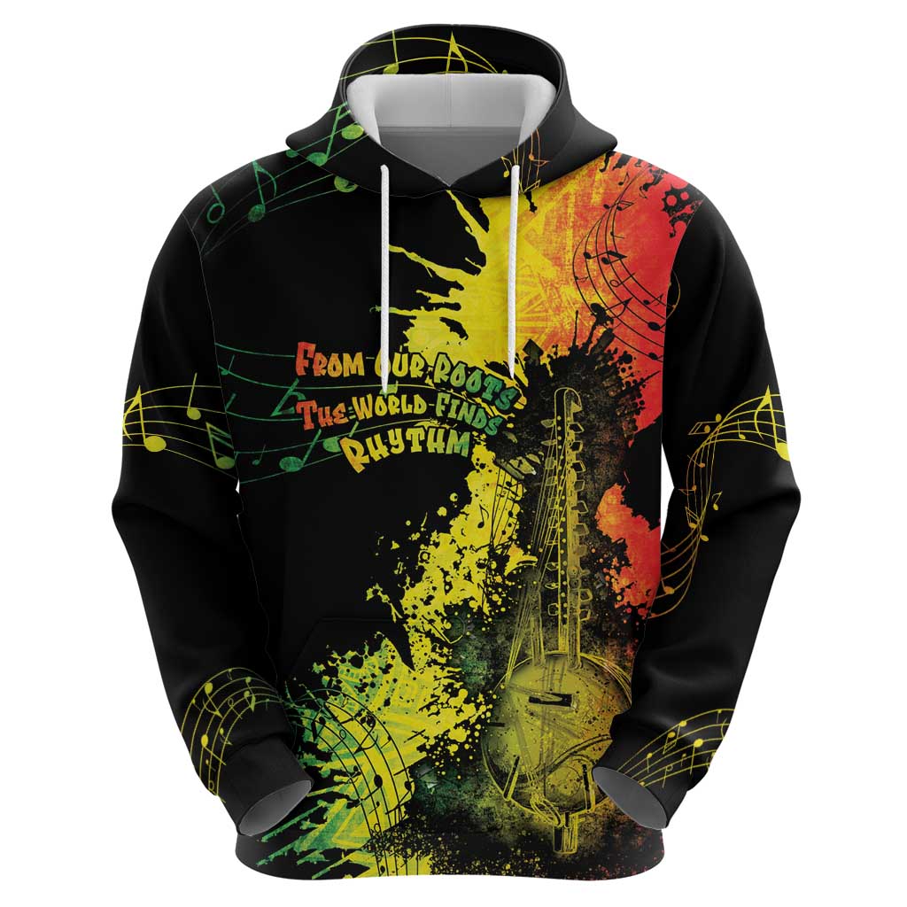 Afro Music Pride Zip Hoodie From Our Roots The World Finds Rhythm - Wonder Print Shop
