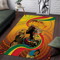Afro Latina Queen Area Rug The Beauty Of Black Women - Wonder Print Shop