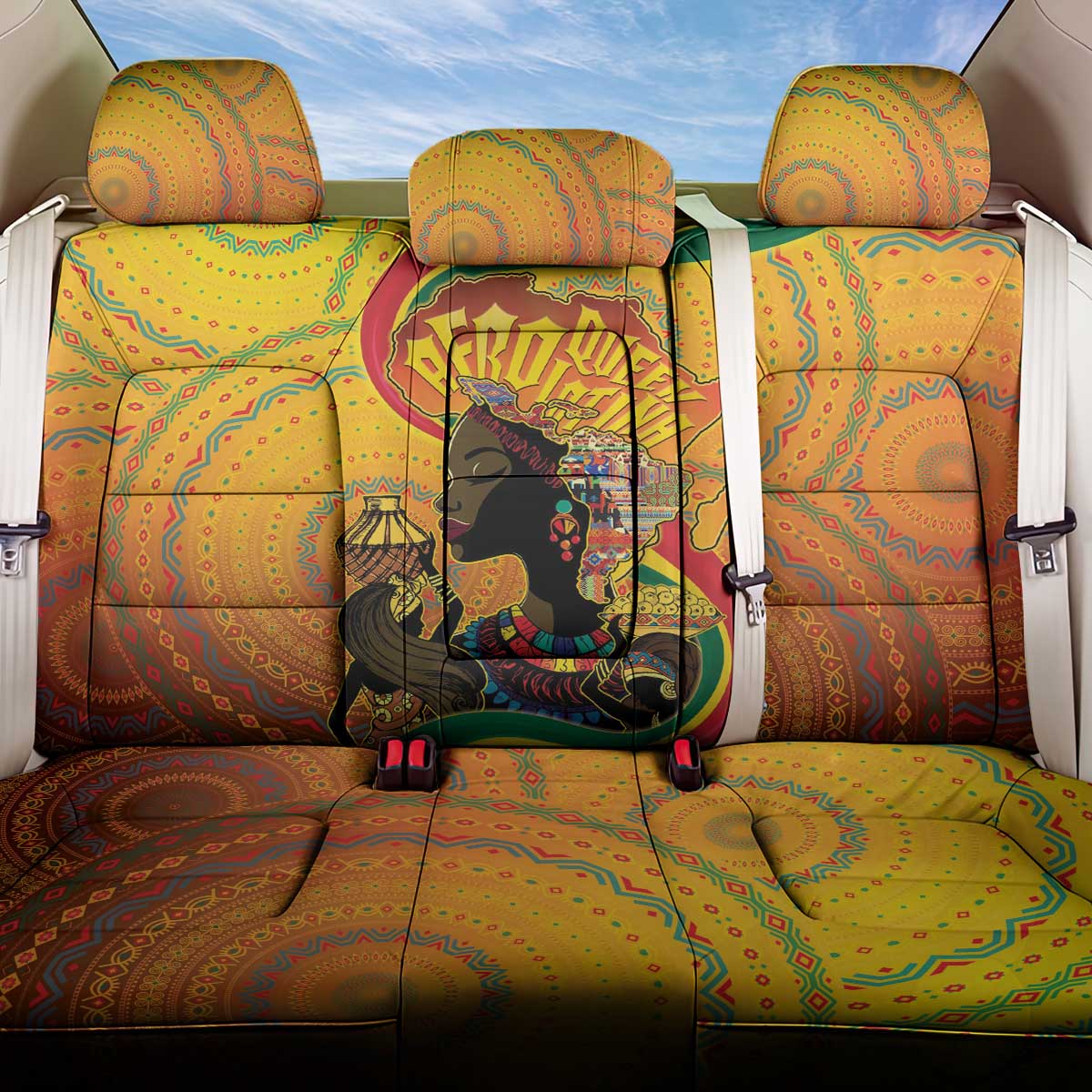 Afro Latina Queen Back Car Seat Cover The Beauty Of Black Women - Wonder Print Shop