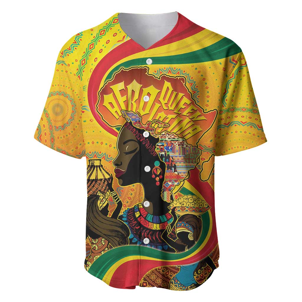 Afro Latina Queen Baseball Jersey The Beauty Of Black Women - Wonder Print Shop