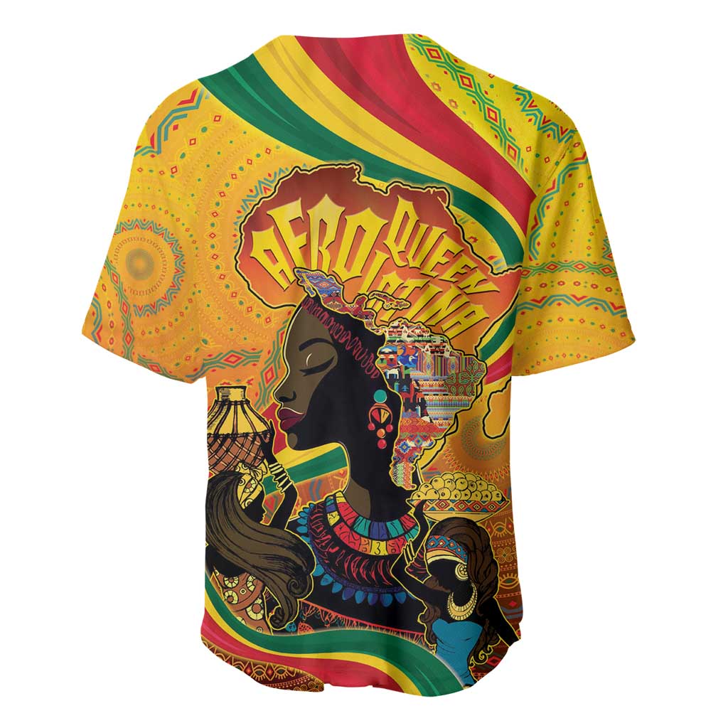 Afro Latina Queen Baseball Jersey The Beauty Of Black Women - Wonder Print Shop