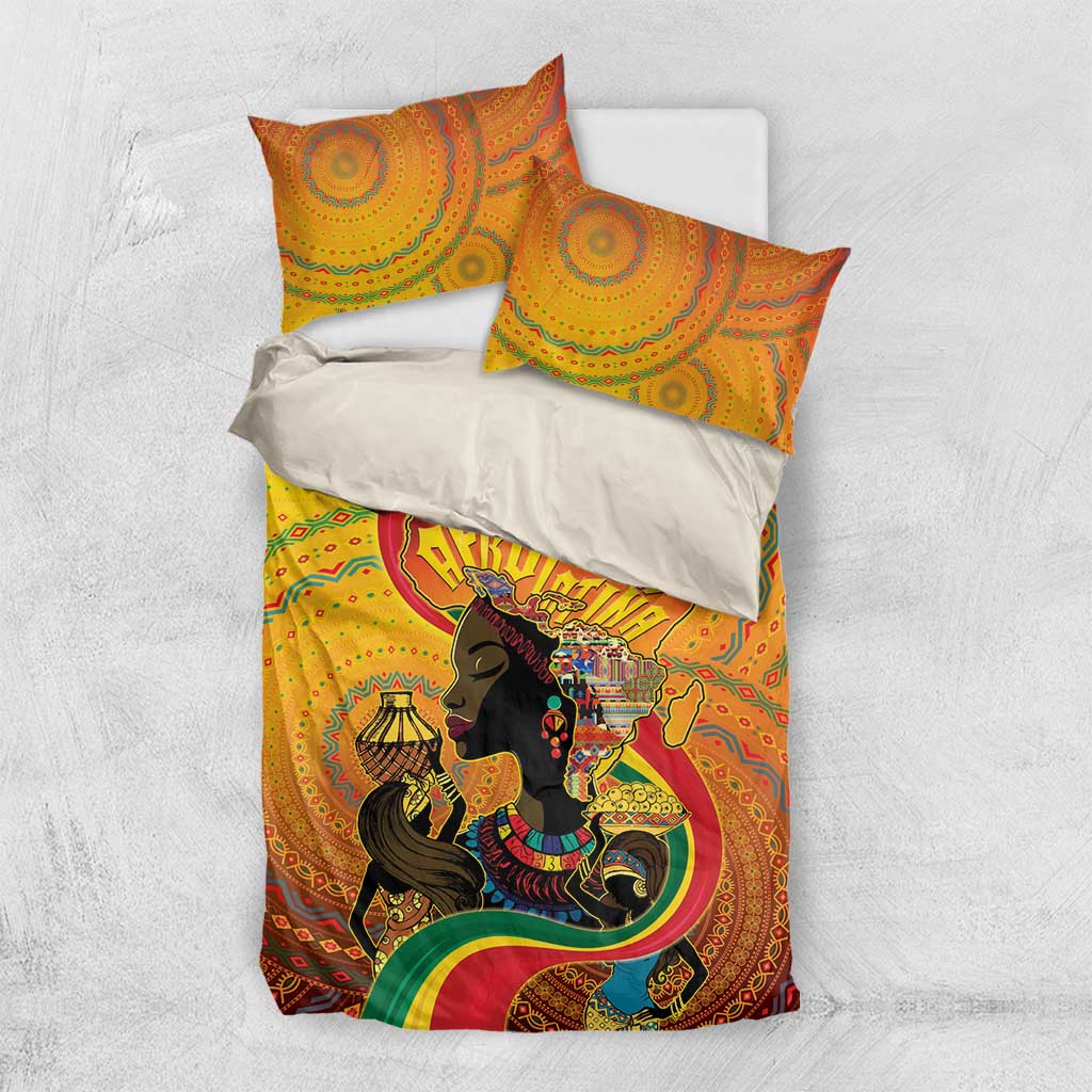 Afro Latina Queen Bedding Set The Beauty Of Black Women - Wonder Print Shop