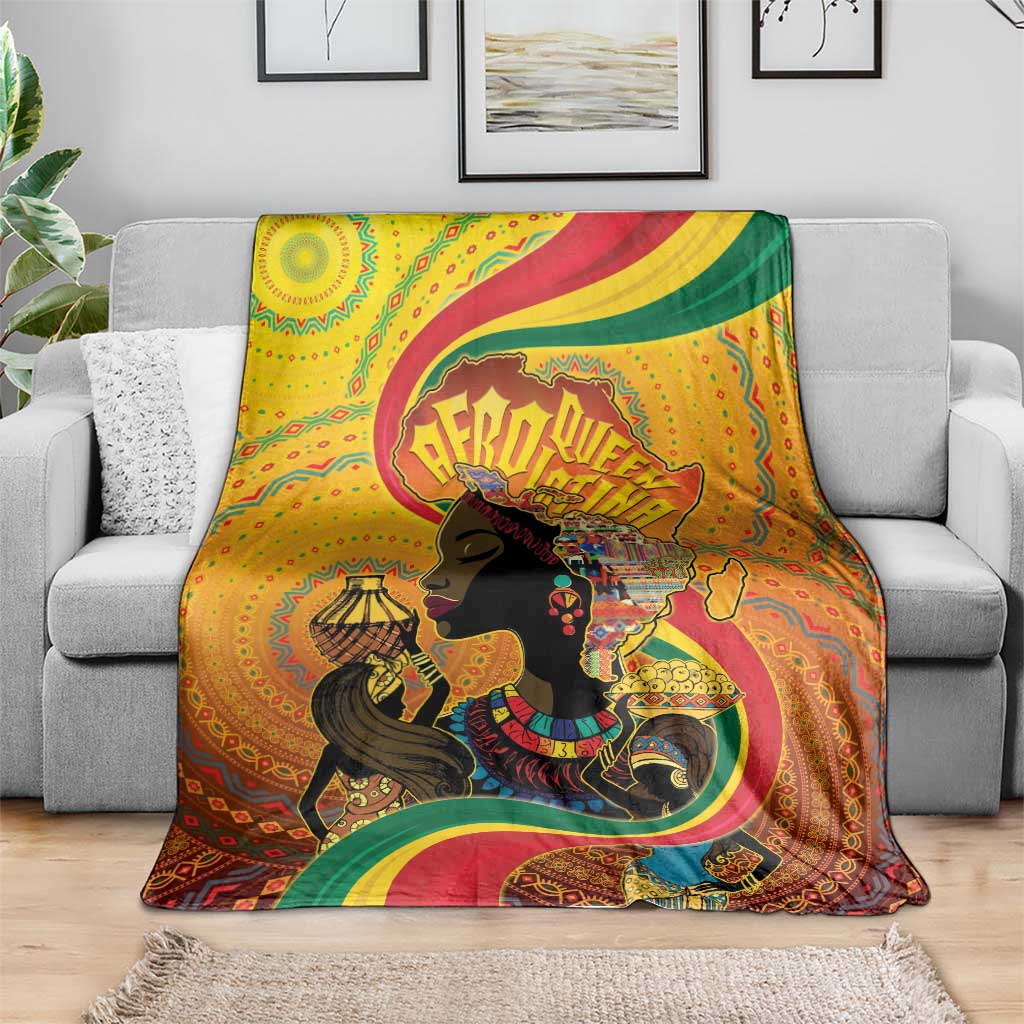 Afro Latina Queen Blanket The Beauty Of Black Women - Wonder Print Shop