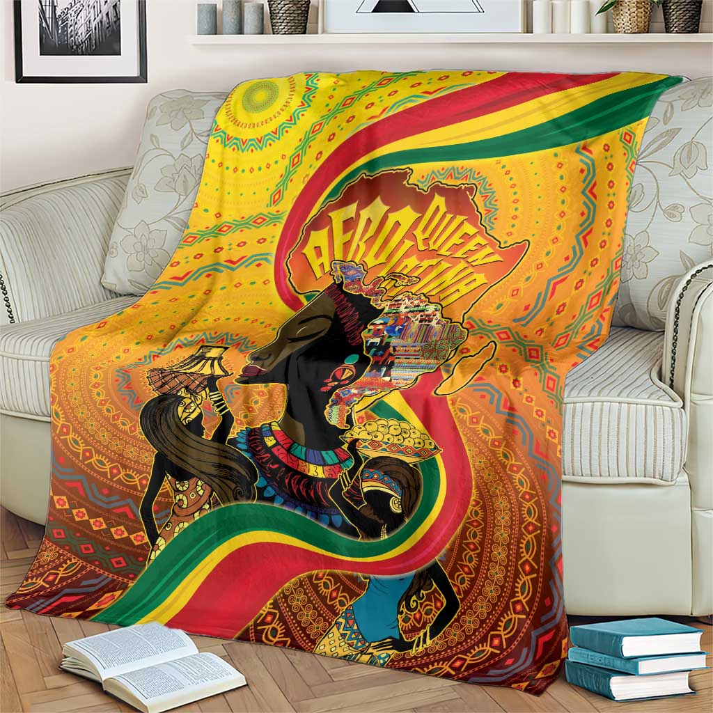 Afro Latina Queen Blanket The Beauty Of Black Women - Wonder Print Shop