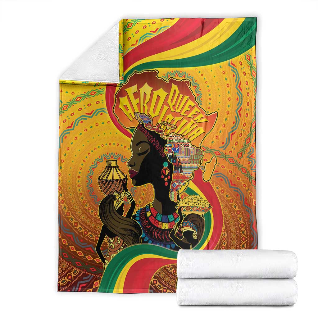 Afro Latina Queen Blanket The Beauty Of Black Women - Wonder Print Shop