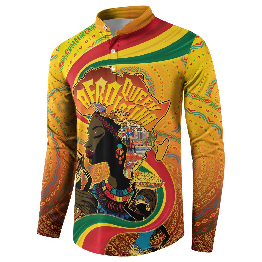 Afro Latina Queen Button Sweatshirt The Beauty Of Black Women - Wonder Print Shop