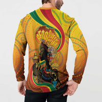 Afro Latina Queen Button Sweatshirt The Beauty Of Black Women - Wonder Print Shop