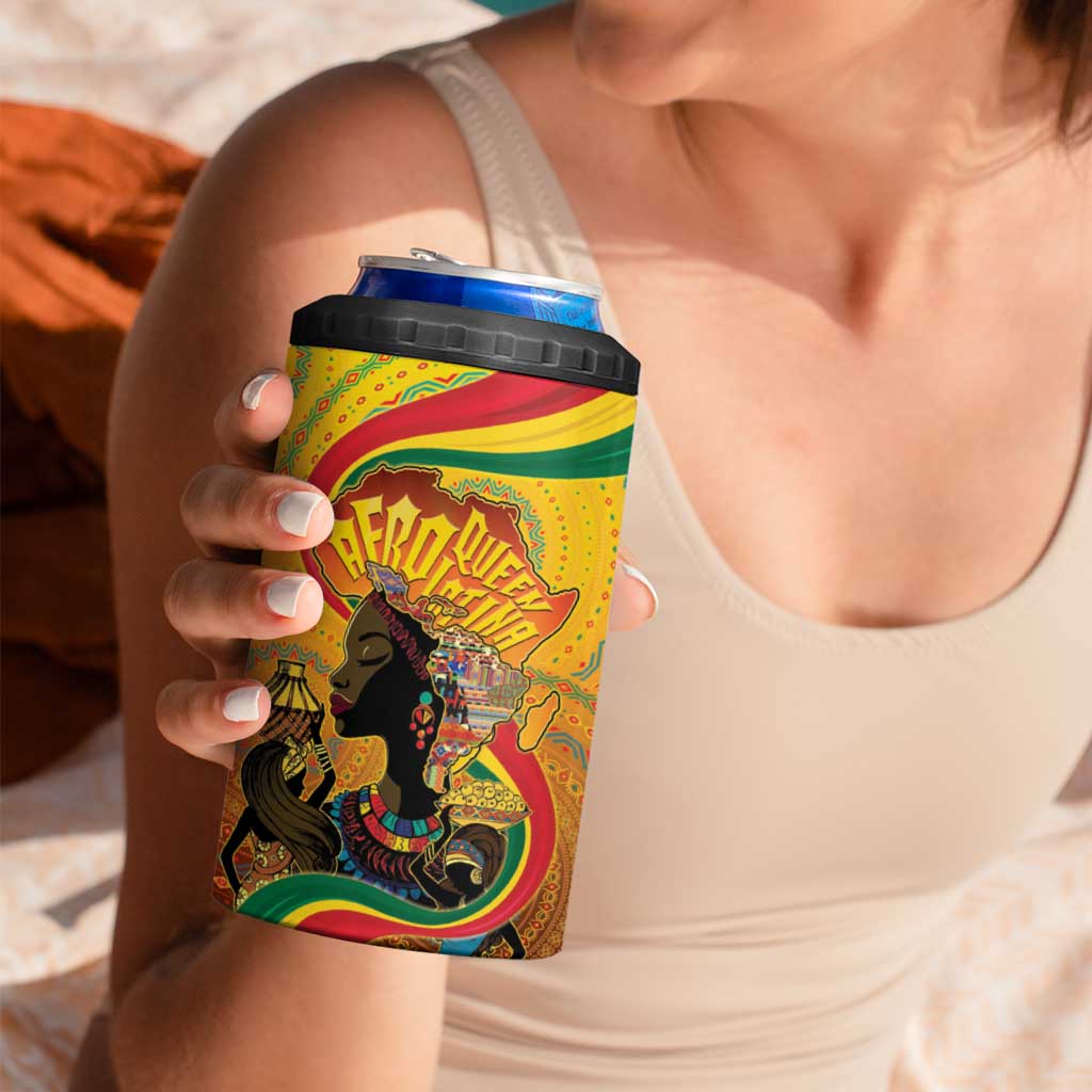 Afro Latina Queen 4 in 1 Can Cooler Tumbler The Beauty Of Black Women - Wonder Print Shop
