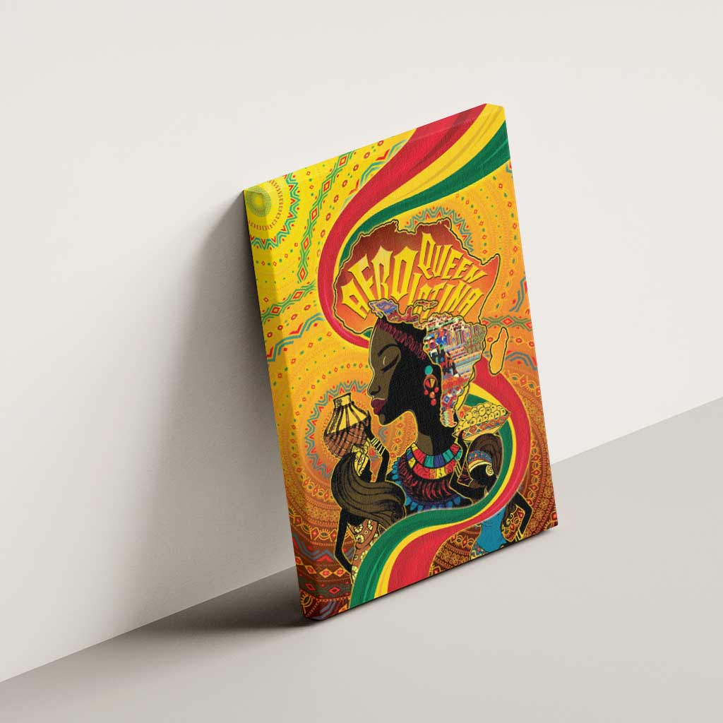Afro Latina Queen Canvas Wall Art The Beauty Of Black Women - Wonder Print Shop