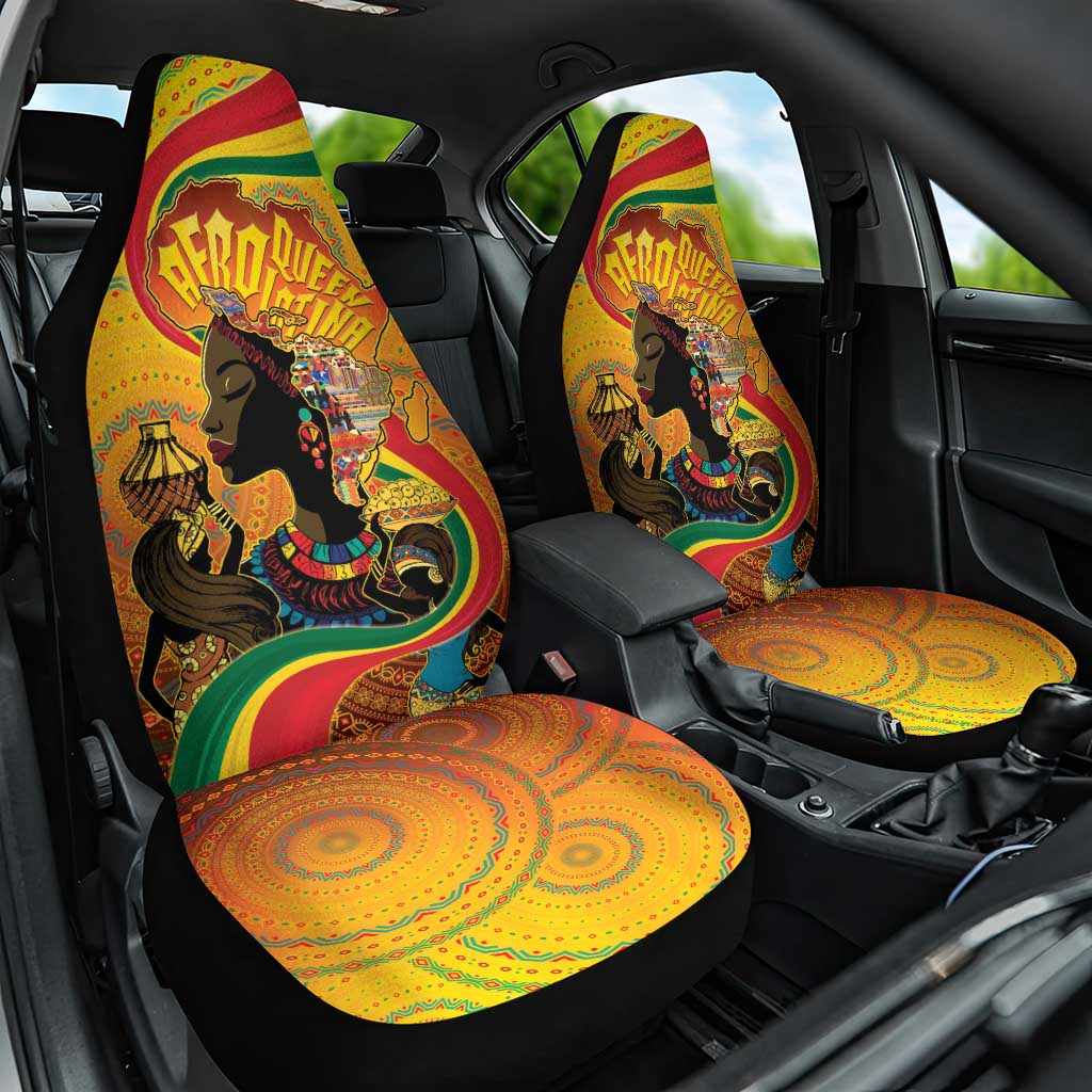 Afro Latina Queen Car Seat Cover The Beauty Of Black Women - Wonder Print Shop
