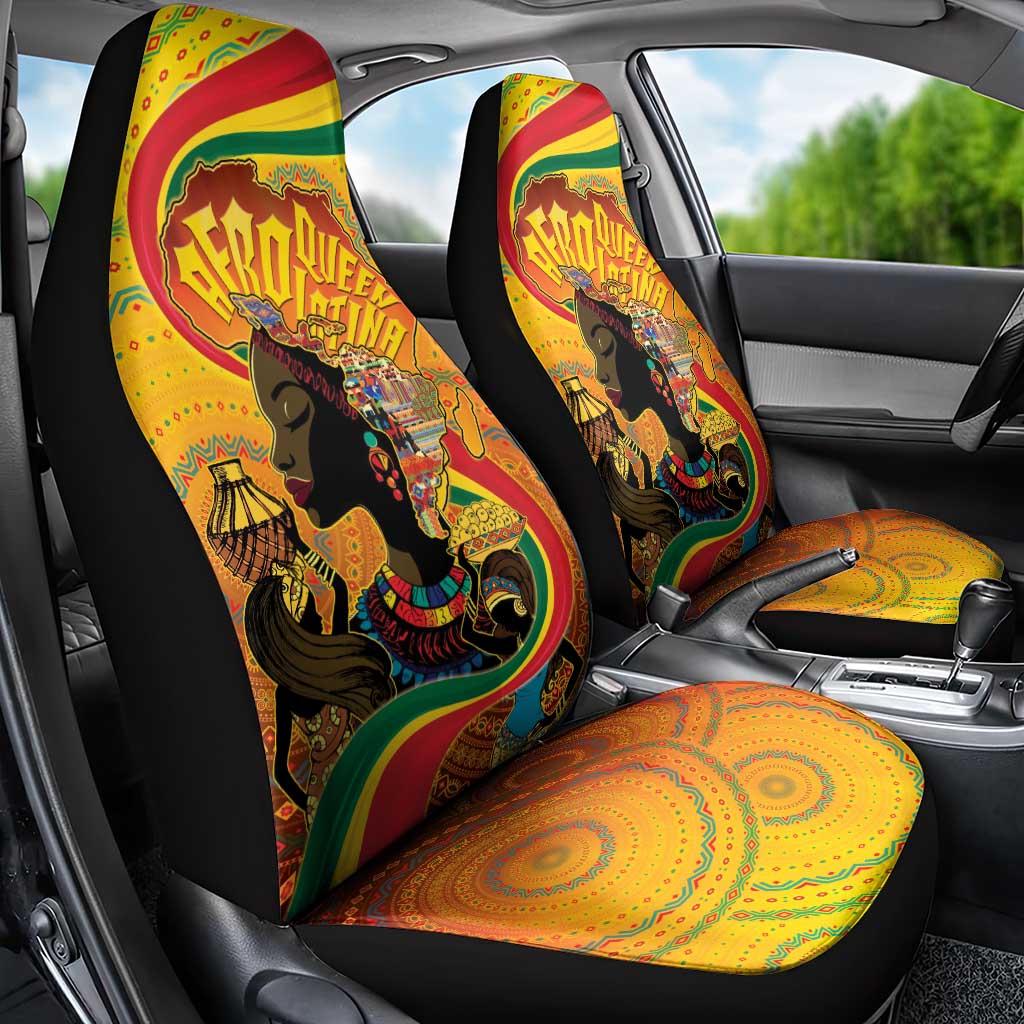 Afro Latina Queen Car Seat Cover The Beauty Of Black Women - Wonder Print Shop