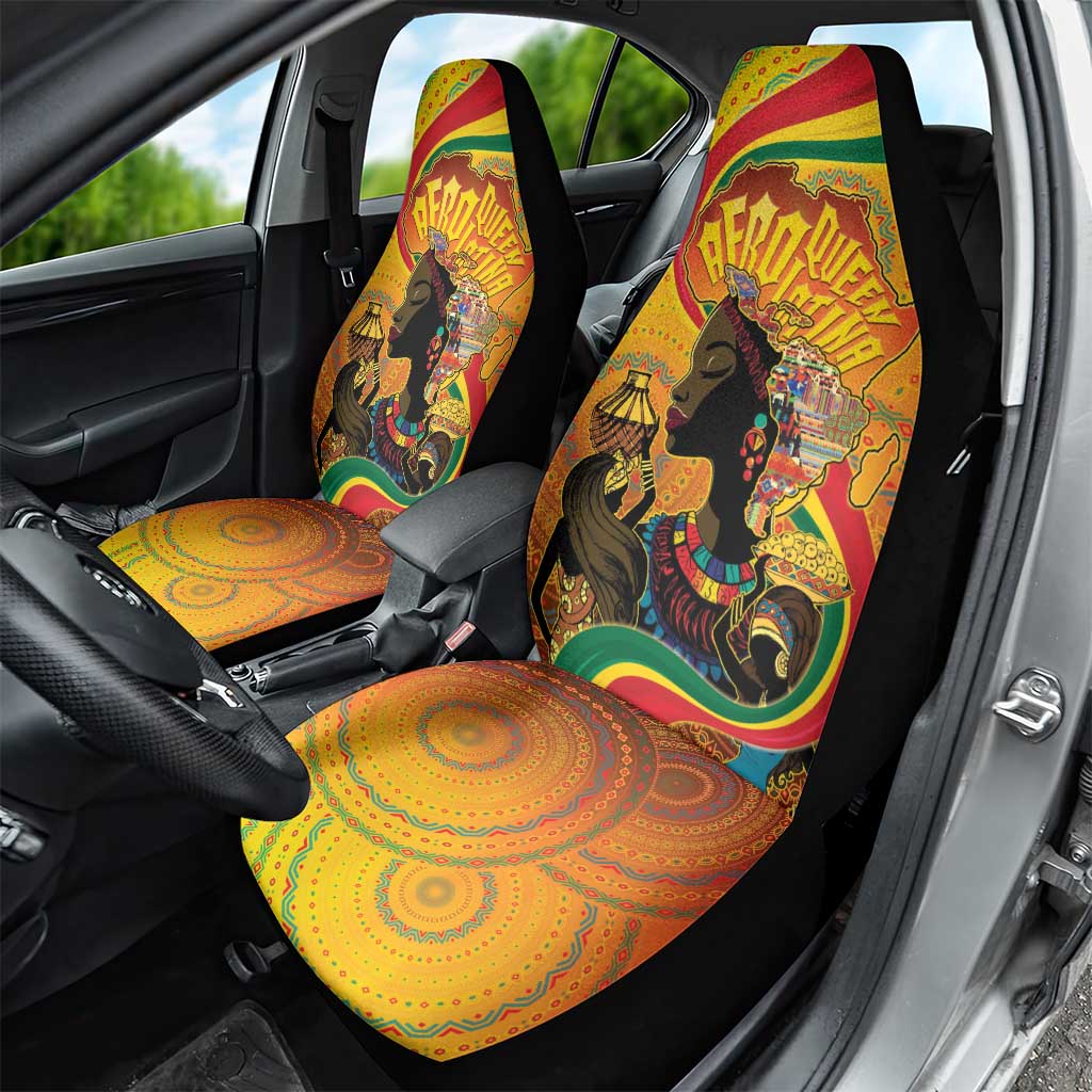 Afro Latina Queen Car Seat Cover The Beauty Of Black Women - Wonder Print Shop
