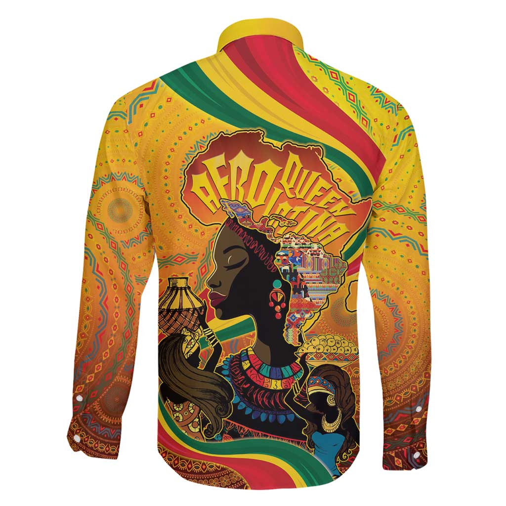 Afro Latina Queen Family Matching Long Sleeve Bodycon Dress and Hawaiian Shirt The Beauty Of Black Women - Wonder Print Shop