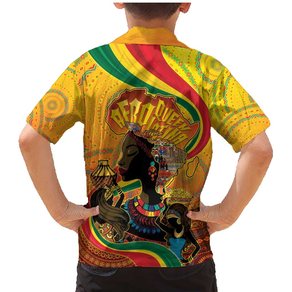 Afro Latina Queen Family Matching Mermaid Dress and Hawaiian Shirt The Beauty Of Black Women - Wonder Print Shop