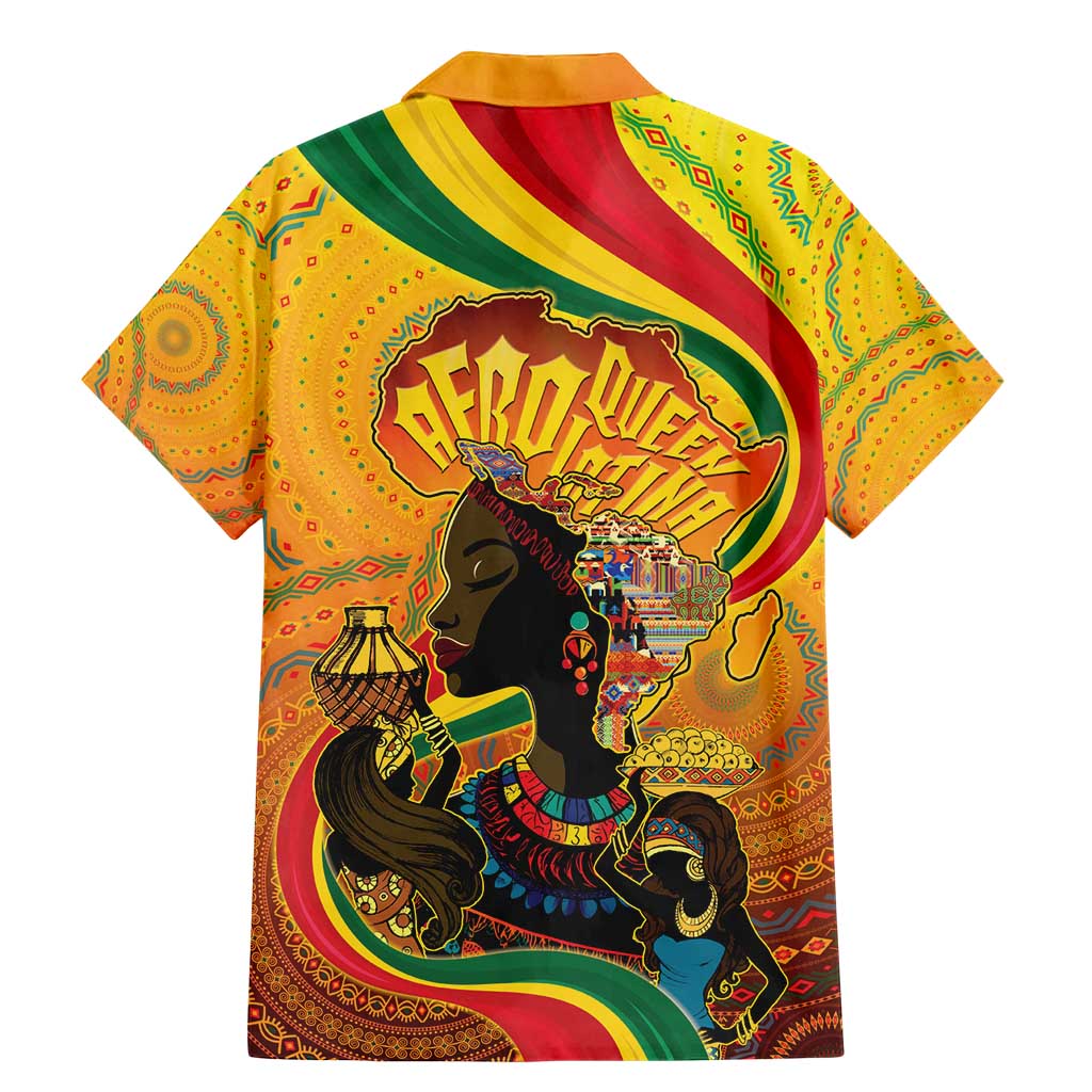 Afro Latina Queen Family Matching Mermaid Dress and Hawaiian Shirt The Beauty Of Black Women - Wonder Print Shop