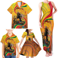 Afro Latina Queen Family Matching Tank Maxi Dress and Hawaiian Shirt The Beauty Of Black Women - Wonder Print Shop