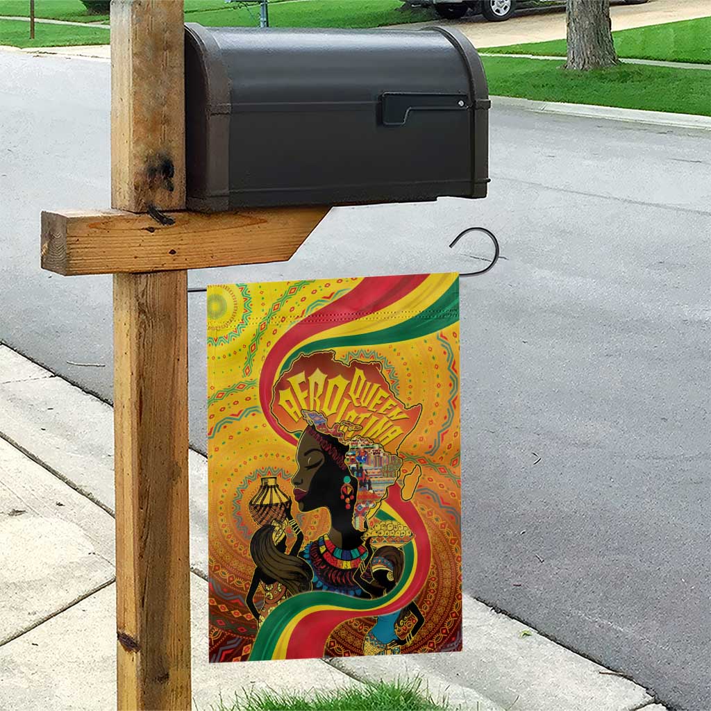 Afro Latina Queen Garden Flag The Beauty Of Black Women - Wonder Print Shop